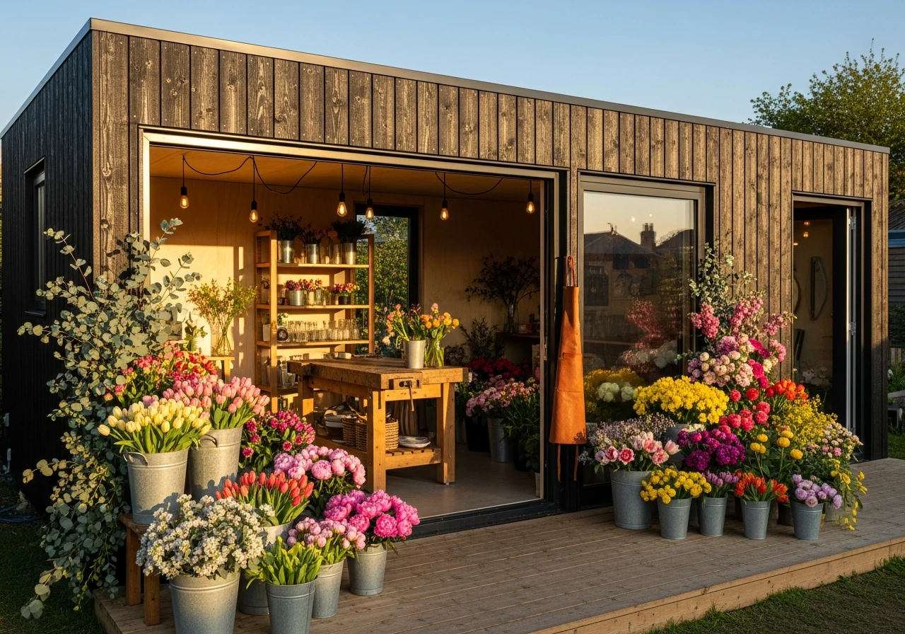 Comercial florist popup
