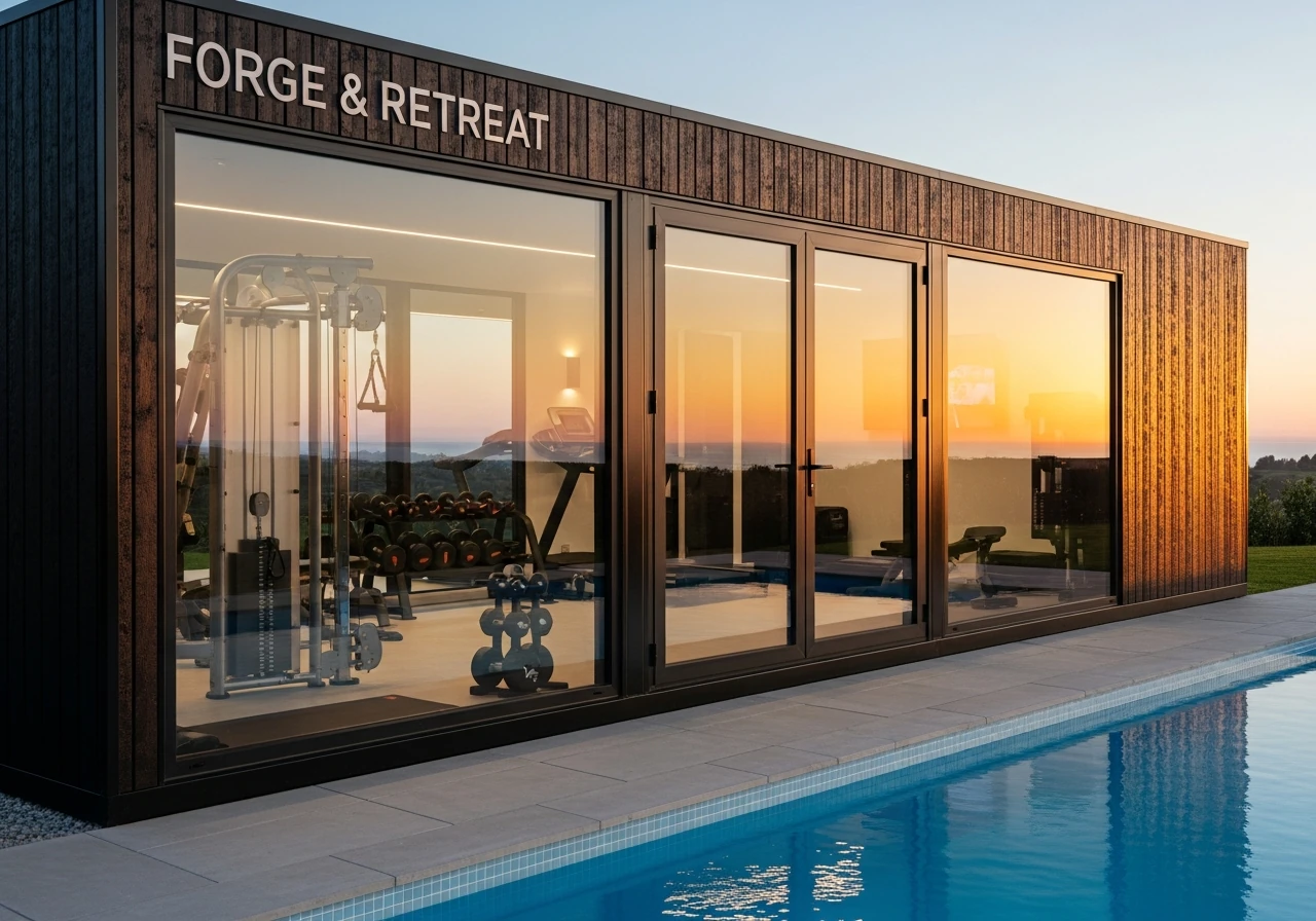 Gimnasio pool view