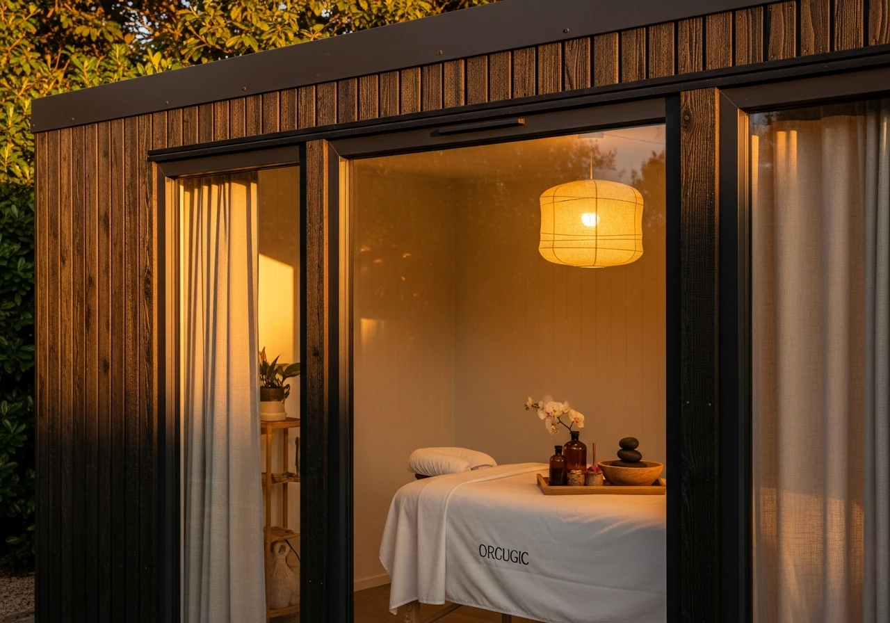 Wellness massage treatment room