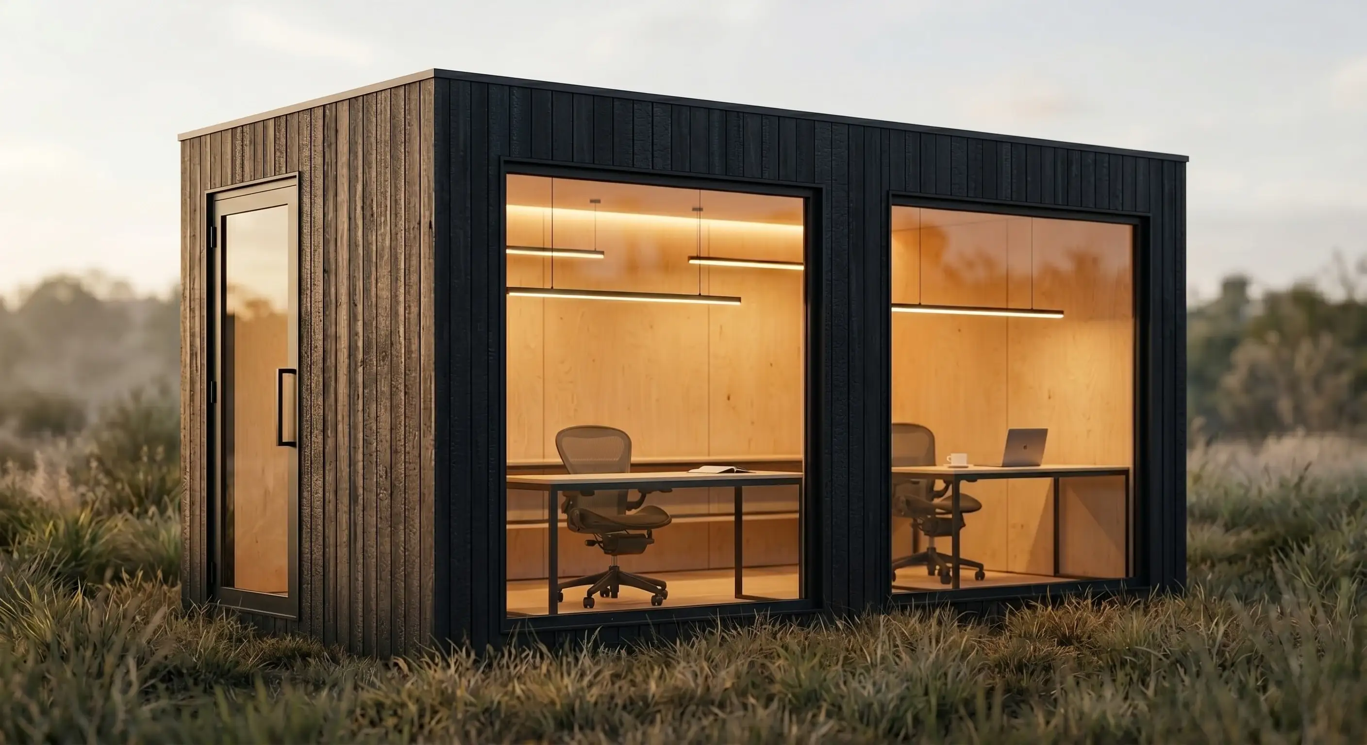 Oficina prefabricada sala reunion modulo exterior
